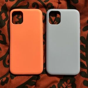 2 iPhone 11 soft matte cases